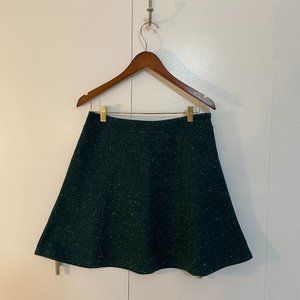 Loft- Wooly Green Skirt - 4